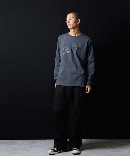 NUMBER (N)INE(ナンバーナイン)の「Number⑨ PRINTED CLASSIC L/S T-SHIRT / ナンバーナイン ロゴプリント クラシック ロンT(Tシャツ/カットソー・メンズ・ブラック/チャコール/ホワイト/チャコールグレー・M/L/XL)」の11枚目の写真