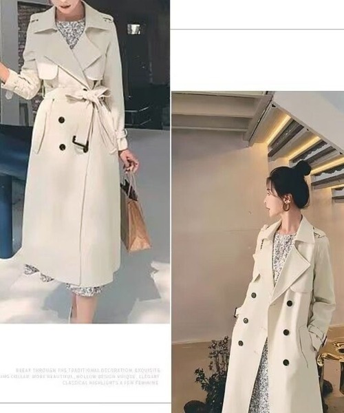 セール】トレンチコート スプリングコート（トレンチコート