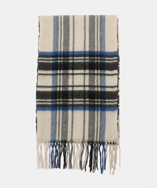 Spick & Span(スピックアンドスパン)の「manipuri/マニプリ シルクカシミヤWマフラー(マフラー・レディース・ブラック/ベージュ・FREE)」の2枚目の写真