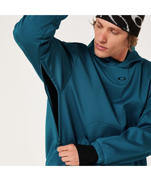 最終価格 新品 オークリー  OAKLEY メッシュパーカー 50%OFF価格／Oakley オークリー ジップパーカー 黒×ゴールド 背面一部