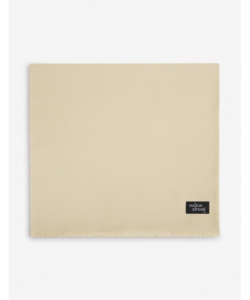 Maison Kitsune（メゾンキツネ）の「WOOL FRINGE SCARF（マフラー・レディース・ベージュ・U）」の3枚目の写真