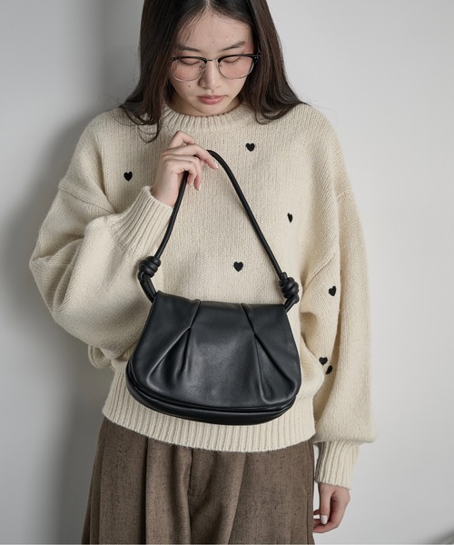 THE YOn（ザヨン）の「タックデザインショルダーバッグ（ショルダーバッグ・レディース・サックスブルー/イエロー/ブラック・FREE）」の19枚目の写真