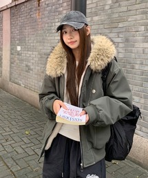 フード付き裏ボアジャケット