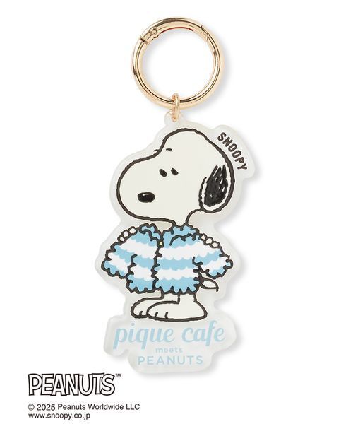 gelato pique（ジェラートピケ）の「【PEANUTS】オリジナルアート アクリルキーチェーン（キーケース/キーアクセサリー・レディース・ライトピンク/ライム/キャメル/ライトブルー・F）」の5枚目の写真