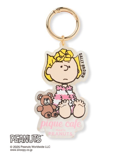 gelato pique（ジェラートピケ）の「【PEANUTS】オリジナルアート アクリルキーチェーン（キーケース/キーアクセサリー・レディース・ライトピンク/ライム/キャメル/ライトブルー・F）」の4枚目の写真