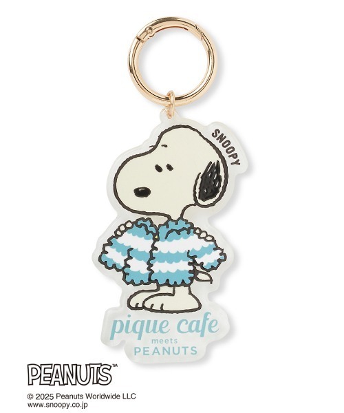 gelato pique（ジェラートピケ）の「【PEANUTS】オリジナルアート アクリルキーチェーン（キーケース/キーアクセサリー・レディース・ライトピンク/ライム/キャメル/ライトブルー・F）」の2枚目の写真
