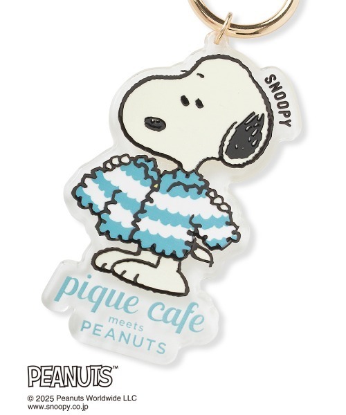 gelato pique（ジェラートピケ）の「【PEANUTS】オリジナルアート アクリルキーチェーン（キーケース/キーアクセサリー・レディース・ライトピンク/ライム/キャメル/ライトブルー・F）」の6枚目の写真