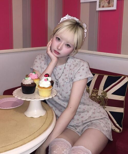 CRANK(クランク)の「ボタンフラワーショーツ_オートミール(その他パンツ・レディース・その他・FREE)」の5枚目の写真
