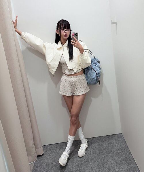 CRANK(クランク)の「ボタンフラワーショーツ_オートミール(その他パンツ・レディース・その他・FREE)」の3枚目の写真