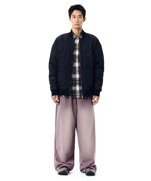 F.ILLUMINATE(フィルミネイト)の「ブラシワイドスウェットパンツ-パープル(スウェットパンツ・メンズ・その他・LARGE/SMALL/MEDIUM)」の4枚目の写真