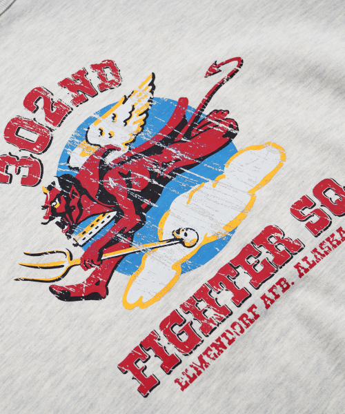 FRIZMWORKS(フリズムワークス)の「302ND FIGHTER SQ SWEATSHIRT _ OATMEAL(スウェット・メンズ・その他・SMALL/MEDIUM/LARGE/X-LARGE)」の4枚目の写真