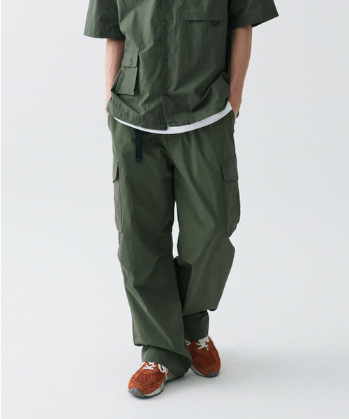 MUSINSA STANDARD（ムシンサスタンダード）の「[シティレジャー] NP ワイドベルト付きカーゴパンツ [カーキ]（その他パンツ・メンズ・その他・26/27/28/29/36/34/32/30/31/33/40/38/42）」の2枚目の写真