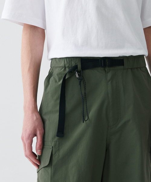 MUSINSA STANDARD（ムシンサスタンダード）の「[シティレジャー] NP ワイドベルト付きカーゴパンツ [カーキ]（その他パンツ・メンズ・その他・26/27/28/29/36/34/32/30/31/33/40/38/42）」の3枚目の写真