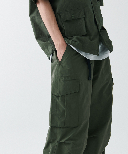MUSINSA STANDARD（ムシンサスタンダード）の「[シティレジャー] NP ワイドベルト付きカーゴパンツ [カーキ]（その他パンツ・メンズ・その他・26/27/28/29/36/34/32/30/31/33/40/38/42）」の8枚目の写真