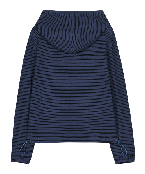 TYPESERVICE（タイプサービス）の「Striped Pocket Zip Hoodie [Blue]（パーカー・レディース・その他・FREE）」の3枚目の写真