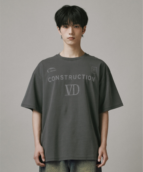 Verdnt（バーダント）の「VDロゴピグメントブロックコア半袖Tシャツ[チャコール]（Tシャツ/カットソー・レディース・チャコール・SMALL/MEDIUM/LARGE）」の2枚目の写真