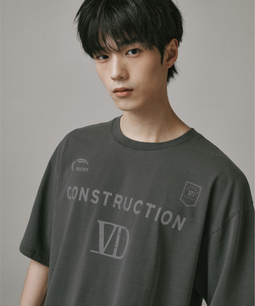 Verdnt（バーダント）の「VDロゴピグメントブロックコア半袖Tシャツ[チャコール]（Tシャツ/カットソー・レディース・チャコール・SMALL/MEDIUM/LARGE）」の5枚目の写真