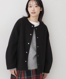 メランジ起毛ジャケット