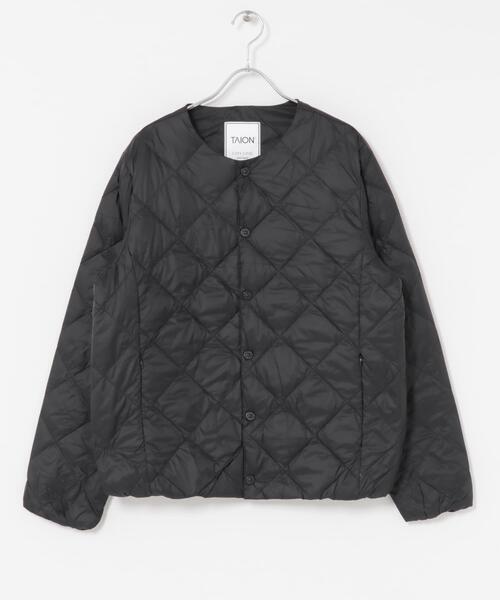 ITEMS URBANRESEARCH(アイテムズ アーバンリサーチ)の「TAION CREW NECK DOWN JACKET(ダウンジャケット/コート・レディース・ブラック/オフホワイト/オリーブ・SMALL/MEDIUM/LARGE)」の22枚目の写真