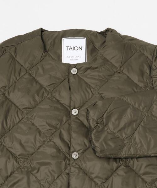 ITEMS URBANRESEARCH(アイテムズ アーバンリサーチ)の「TAION CREW NECK DOWN JACKET(ダウンジャケット/コート・レディース・ブラック/オフホワイト/オリーブ・SMALL/MEDIUM/LARGE)」の10枚目の写真