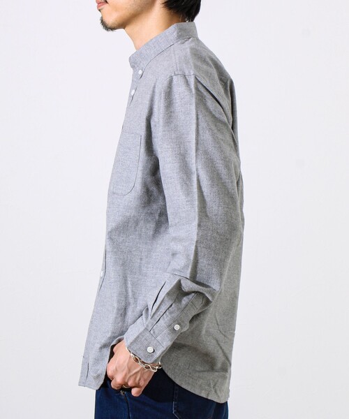 GLOSTER（グロスター）の「【ビジカジ対応】ニットテープ ボタンダウンネルシャツ（シャツ/ブラウス・メンズ・サックスブルー/ブルー系その他/キナリ/グレー・S/M/L）」の20枚目の写真