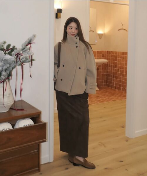 SIYAZU(シヤジュ)の「SIST9055 フェイクスエードロングスカート_ブラック(スカート・レディース・ブラック・MEDIUM/SMALL)」の5枚目の写真