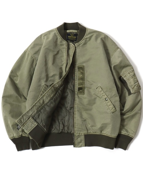 2025AW HOUSTON/ヒューストン MA1 セール】2025AW HOUSTON/ヒューストン PIGMENT DYE RELAX MA-1 FLIGHT