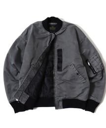 HOUSTON（ヒューストン）の「2025AW HOUSTON/ヒューストン PIGMENT DYE RELAX MA-1 FLIGHT JACKET ピグメントダイ リラックス MA-1 フライトジャケット（MA-1）」
