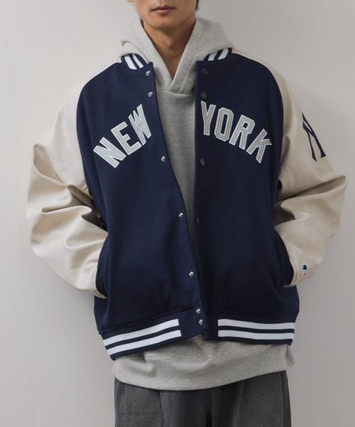 セール】MLB Classic Melton Stadium Jacket/MLBクラシックメルトン