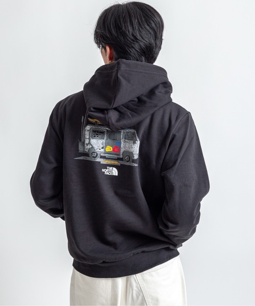 THE NORTH FACE(ザノースフェイス)の「【THE NORTH FACE/ザ・ノースフェイス】プルオーバー バックプリント パーカー 裏起毛(パーカー・メンズ・ブラック/ホワイト・MEDIUM/LARGE/X-LARGE/M/L)」の8枚目の写真