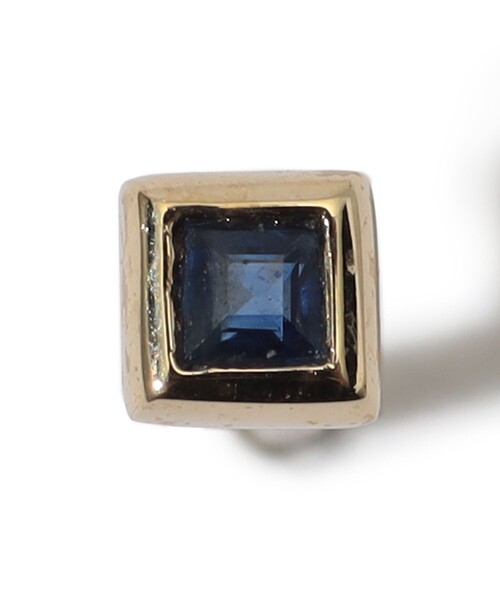 METIER(メティエ)の「Metier Mini Bezel Set Princess Gemstone Studs 片耳ピアス(ピアス(片耳用)・レディース・ネイビー・FREE)」の2枚目の写真