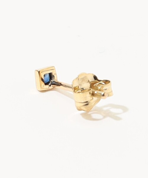 METIER(メティエ)の「Metier Mini Bezel Set Princess Gemstone Studs 片耳ピアス(ピアス(片耳用)・レディース・ネイビー・FREE)」の4枚目の写真
