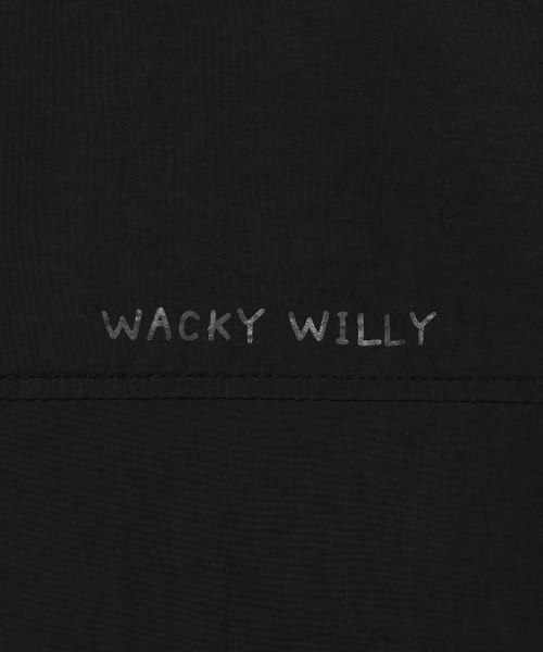Wacky WiLLy(ワッキーウィリー)の「ウィメンズ ナイロン 半袖 ジップアップ ジャンパー ブラック(ナイロンジャケット・レディース・その他・F)」の9枚目の写真