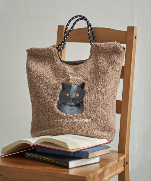 LBC(エルビーシー)の「ボア刺繍コードトートバッグ(トートバッグ・レディース・グレー/オフホワイト/ブラウン系その他・FREE)」の6枚目の写真