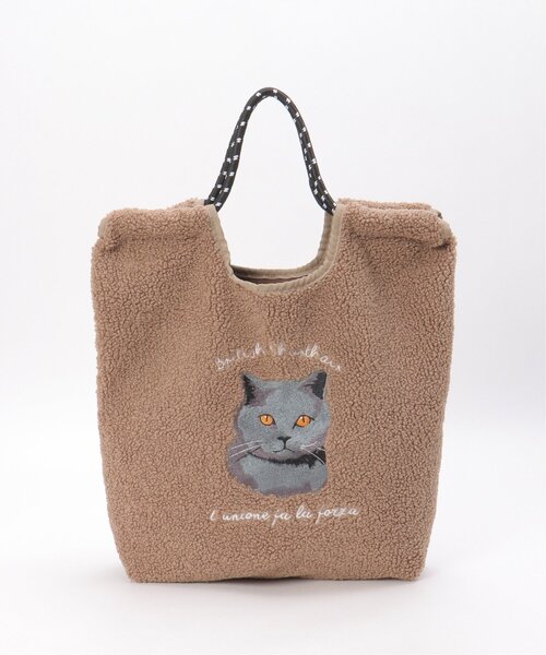 LBC(エルビーシー)の「ボア刺繍コードトートバッグ(トートバッグ・レディース・グレー/オフホワイト/ブラウン系その他・FREE)」の11枚目の写真