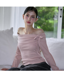 Tiffany Off shoulder Long Sleeve [Pink]