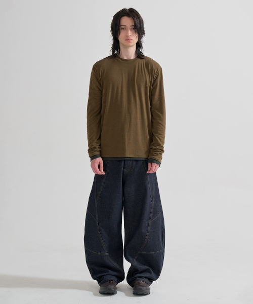 JUAN HOMME(ジュアンオム)の「レイヤードロングスリーブ(カーキブラウン)(Tシャツ/カットソー・メンズ・その他・X-LARGE/LARGE/MEDIUM)」の6枚目の写真