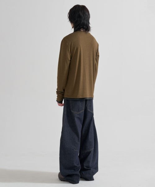JUAN HOMME(ジュアンオム)の「レイヤードロングスリーブ(カーキブラウン)(Tシャツ/カットソー・メンズ・その他・X-LARGE/LARGE/MEDIUM)」の7枚目の写真