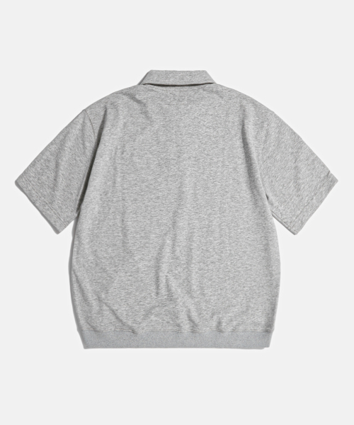 ESPIONAGE（エスピオナジ）の「Quarter Zip Collar S/S Sweatshirt Grey（ポロシャツ・レディース・その他・LARGE/X-LARGE）」の2枚目の写真