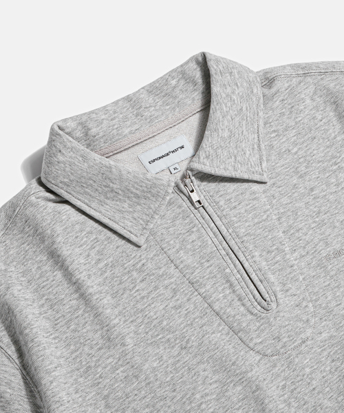 ESPIONAGE（エスピオナジ）の「Quarter Zip Collar S/S Sweatshirt Grey（ポロシャツ・レディース・その他・LARGE/X-LARGE）」の4枚目の写真