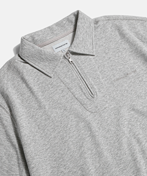 ESPIONAGE（エスピオナジ）の「Quarter Zip Collar S/S Sweatshirt Grey（ポロシャツ・レディース・その他・LARGE/X-LARGE）」の5枚目の写真