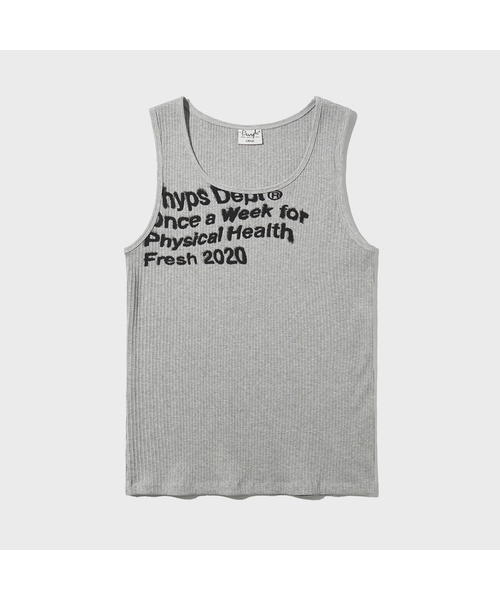 PHYSICAL DEPARTMENT(フィジカル デパートメント)の「オーバータイポスプレースリーブレス_グレー(Tシャツ/カットソー・レディース・その他・MEDIUM/LARGE)」の1枚目の写真