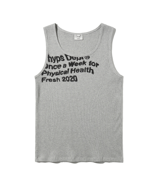PHYSICAL DEPARTMENT(フィジカル デパートメント)の「オーバータイポスプレースリーブレス_グレー(Tシャツ/カットソー・レディース・その他・MEDIUM/LARGE)」の2枚目の写真