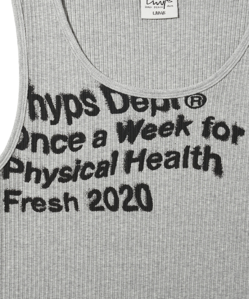 PHYSICAL DEPARTMENT(フィジカル デパートメント)の「オーバータイポスプレースリーブレス_グレー(Tシャツ/カットソー・レディース・その他・MEDIUM/LARGE)」の5枚目の写真