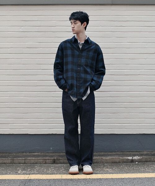 HORLISUN(ホーリーサン)の「Madison Buffalo Check Shirt Navy(シャツ/ブラウス・メンズ・その他・SMALL/MEDIUM/LARGE)」の3枚目の写真
