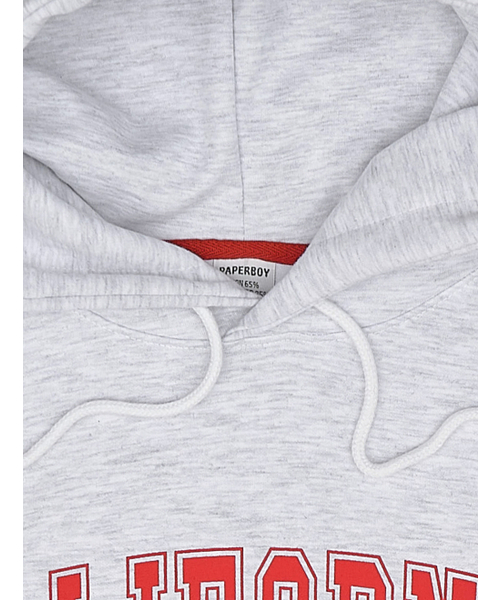 PAPERBOY(ペーパーボーイ)の「カリフォルニアフードパーカー-ホワイトメランジ(パーカー・レディース・その他・SMALL/MEDIUM/LARGE/X-LARGE)」の6枚目の写真