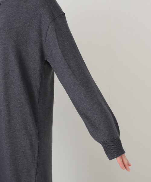 La TOTALITE(ラトータリテ)の「【洗える】TORRAZZO DONNA/トラッゾドンナ ニット×チュール ワンピース(ワンピース・レディース・チャコールグレー/ベージュ・FREE)」の6枚目の写真