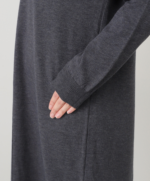 La TOTALITE(ラトータリテ)の「【洗える】TORRAZZO DONNA/トラッゾドンナ ニット×チュール ワンピース(ワンピース・レディース・チャコールグレー/ベージュ・FREE)」の7枚目の写真