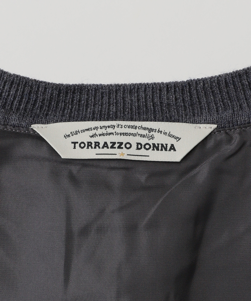La TOTALITE(ラトータリテ)の「【洗える】TORRAZZO DONNA/トラッゾドンナ ニット×チュール ワンピース(ワンピース・レディース・チャコールグレー/ベージュ・FREE)」の10枚目の写真