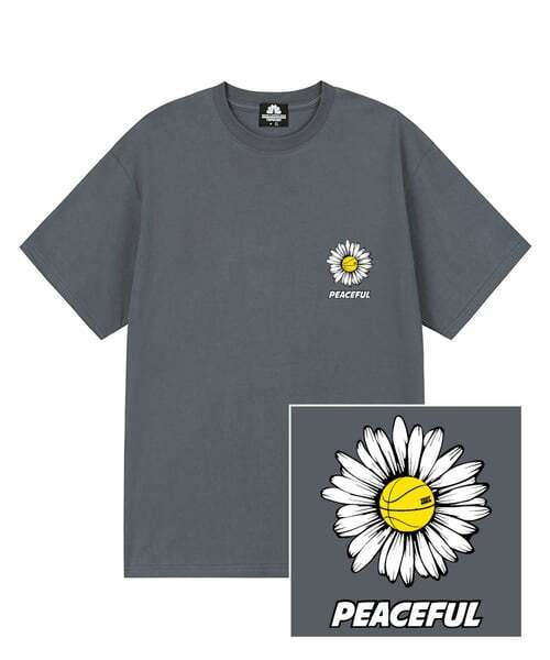 TRIPSHION(トリップション)の「DAISY PEACEFUL LOGO Tシャツ - グレー(Tシャツ/カットソー・メンズ・その他・LARGE/MEDIUM/X-LARGE)」の1枚目の写真